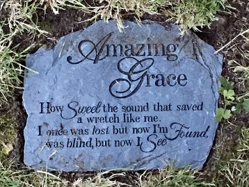 Engraved stone plaque